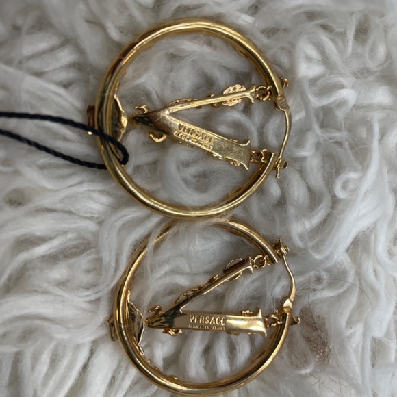 Versace Virtus Hoop Earrings - Picture 4 of 10